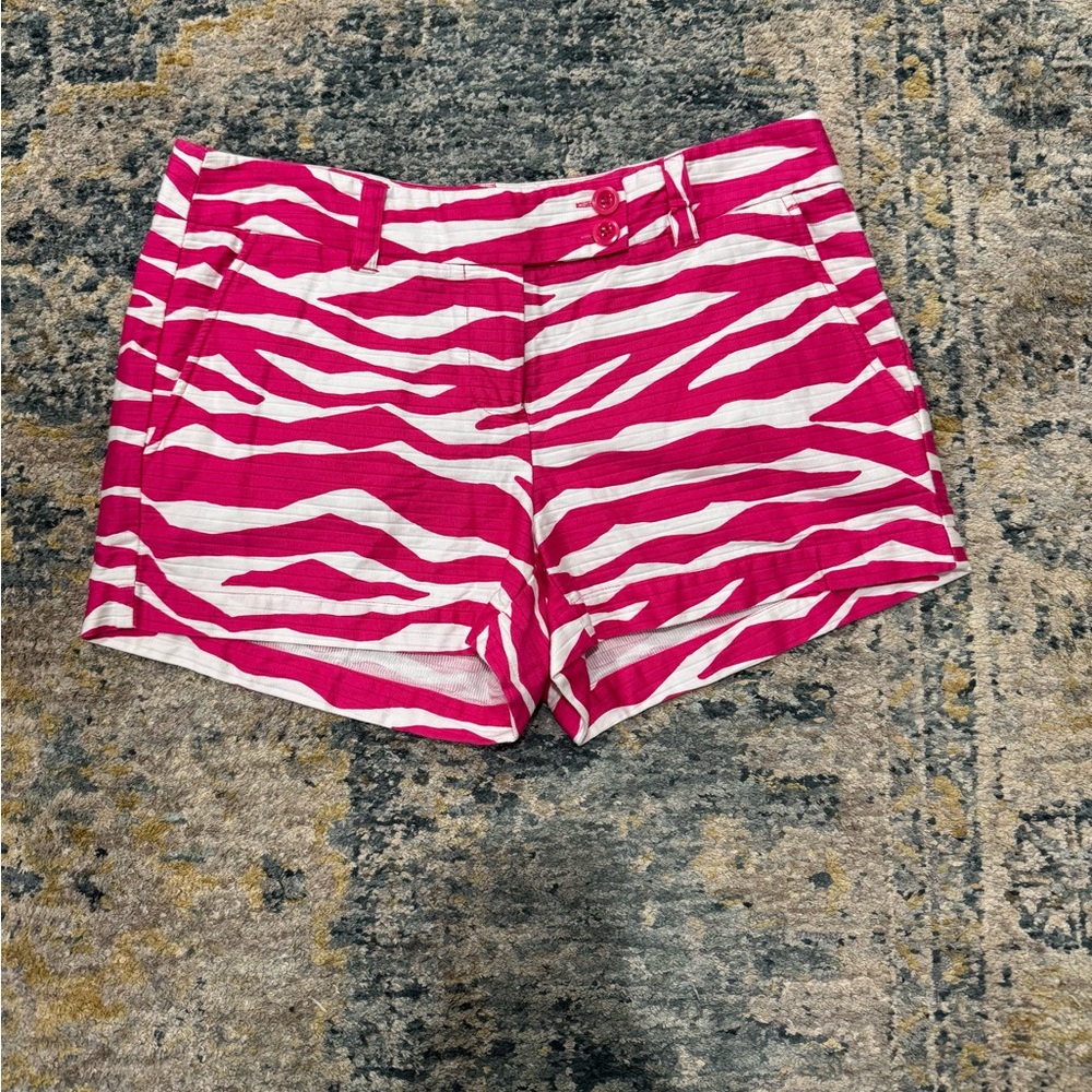 Vineyard Vines Pink Zebra striped Shorts